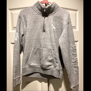 PINK Half Zip Sweatshirt